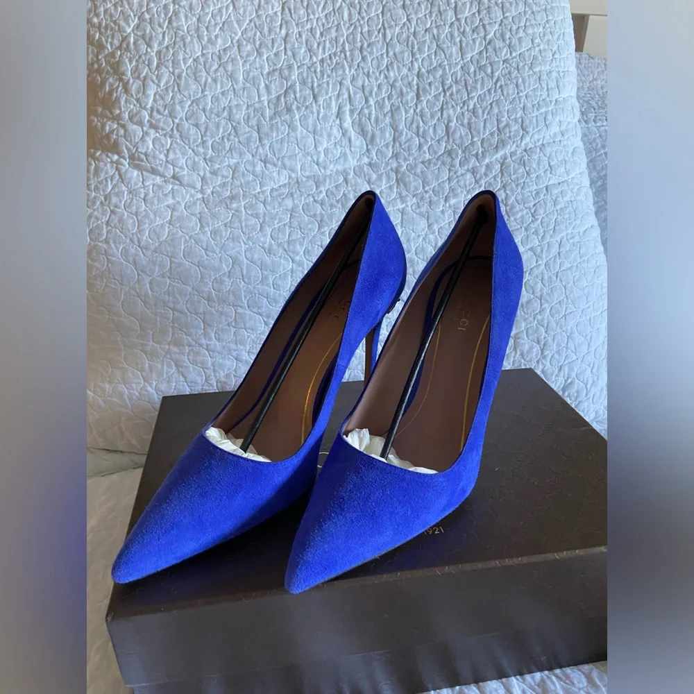 GUCCI Suede Pumps Size 38 - Picture 15 of 17